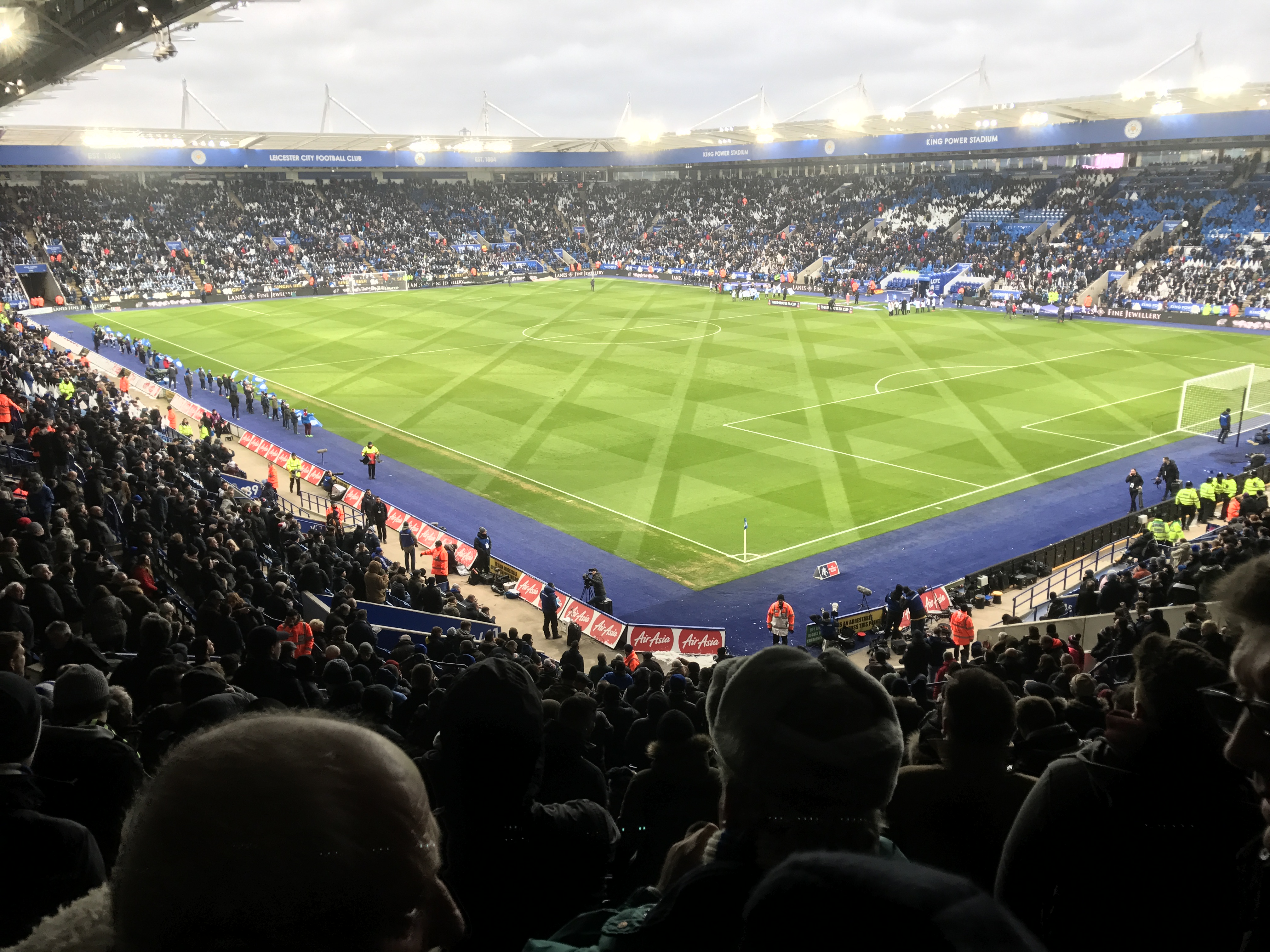 View of the pitch from the away end Leicester City